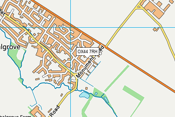OX44 7RH map - OS VectorMap District (Ordnance Survey)