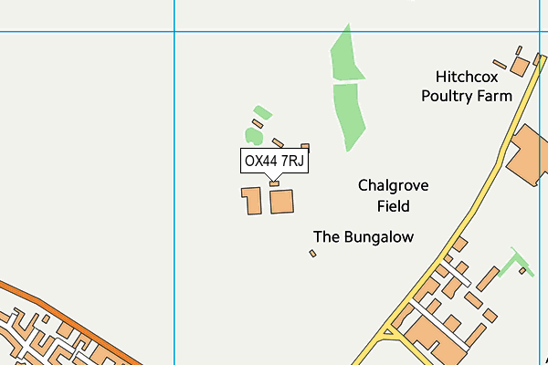 OX44 7RJ map - OS VectorMap District (Ordnance Survey)