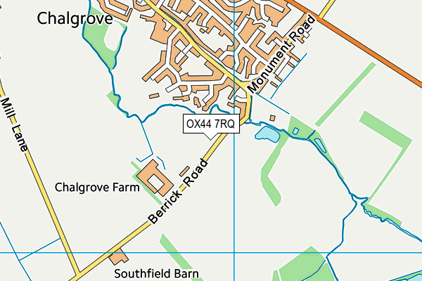 OX44 7RQ map - OS VectorMap District (Ordnance Survey)