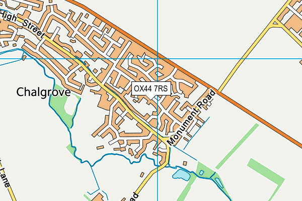 OX44 7RS map - OS VectorMap District (Ordnance Survey)