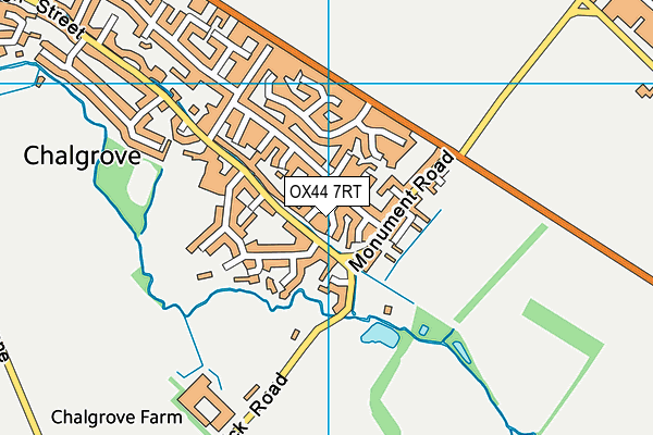 OX44 7RT map - OS VectorMap District (Ordnance Survey)