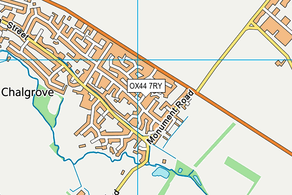 OX44 7RY map - OS VectorMap District (Ordnance Survey)