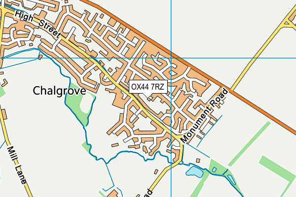 OX44 7RZ map - OS VectorMap District (Ordnance Survey)