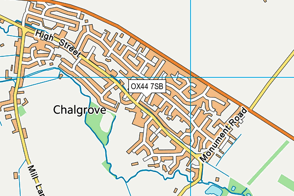 OX44 7SB map - OS VectorMap District (Ordnance Survey)