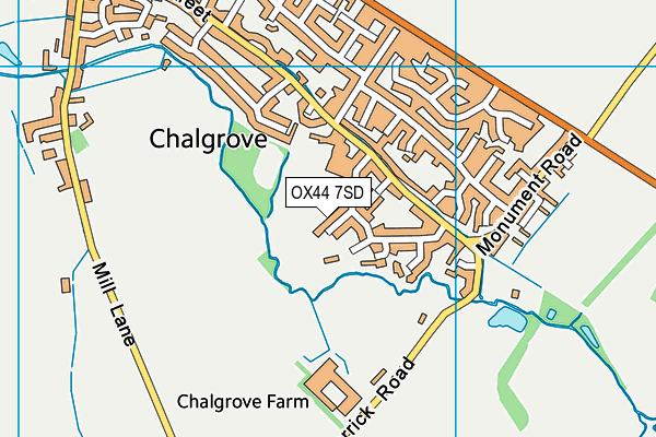 OX44 7SD map - OS VectorMap District (Ordnance Survey)