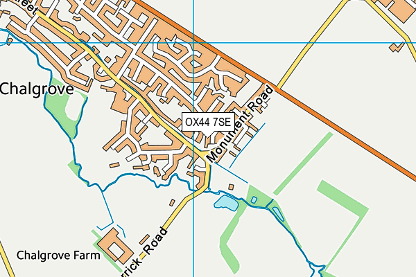 OX44 7SE map - OS VectorMap District (Ordnance Survey)