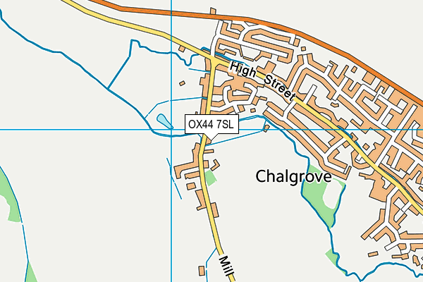 Chalgrove Cricket Club map (OX44 7SL) - OS VectorMap District (Ordnance Survey)