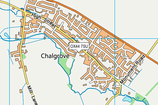 OX44 7SU map - OS VectorMap District (Ordnance Survey)