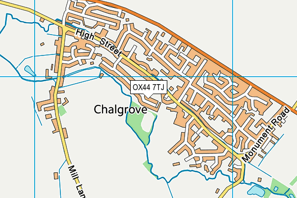 OX44 7TJ map - OS VectorMap District (Ordnance Survey)