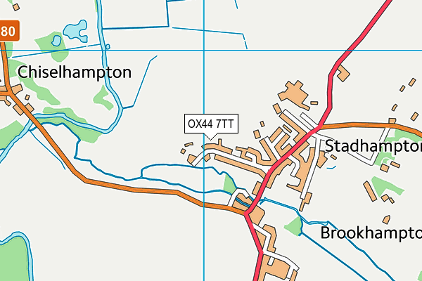 OX44 7TT map - OS VectorMap District (Ordnance Survey)