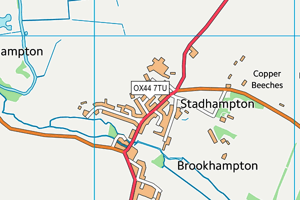 OX44 7TU map - OS VectorMap District (Ordnance Survey)
