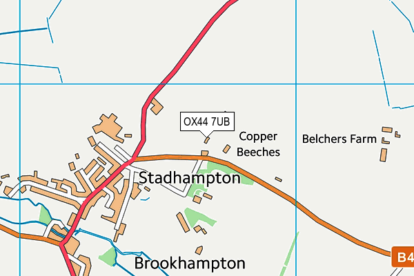 OX44 7UB map - OS VectorMap District (Ordnance Survey)