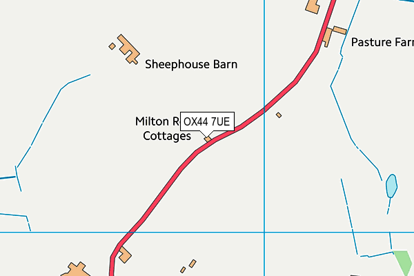 OX44 7UE map - OS VectorMap District (Ordnance Survey)