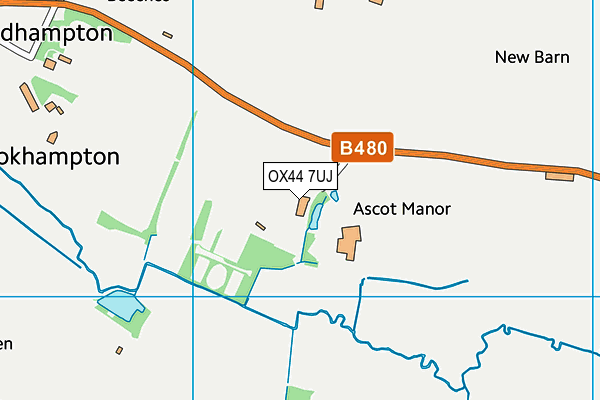 OX44 7UJ map - OS VectorMap District (Ordnance Survey)