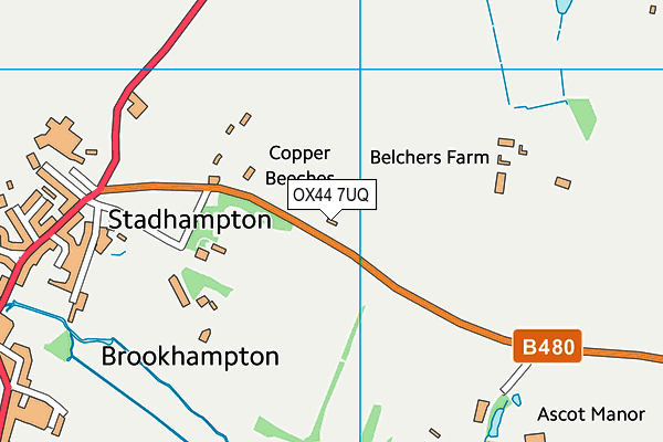 OX44 7UQ map - OS VectorMap District (Ordnance Survey)