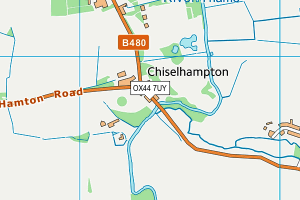 OX44 7UY map - OS VectorMap District (Ordnance Survey)