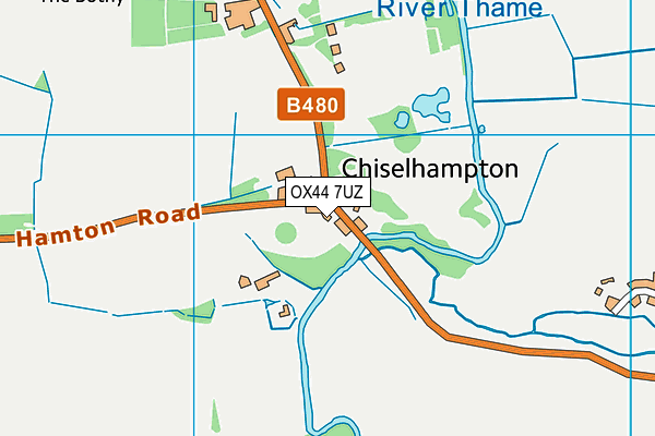 OX44 7UZ map - OS VectorMap District (Ordnance Survey)