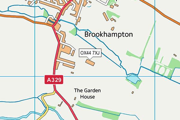 OX44 7XJ map - OS VectorMap District (Ordnance Survey)