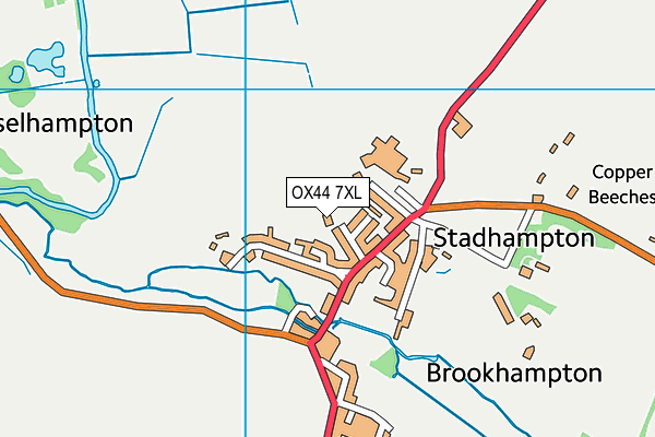 Stadhampton Primary School map (OX44 7XL) - OS VectorMap District (Ordnance Survey)