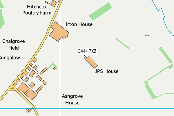 OX44 7XZ map - OS VectorMap District (Ordnance Survey)