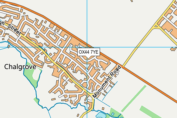 OX44 7YE map - OS VectorMap District (Ordnance Survey)