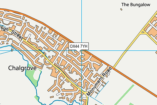 OX44 7YH map - OS VectorMap District (Ordnance Survey)