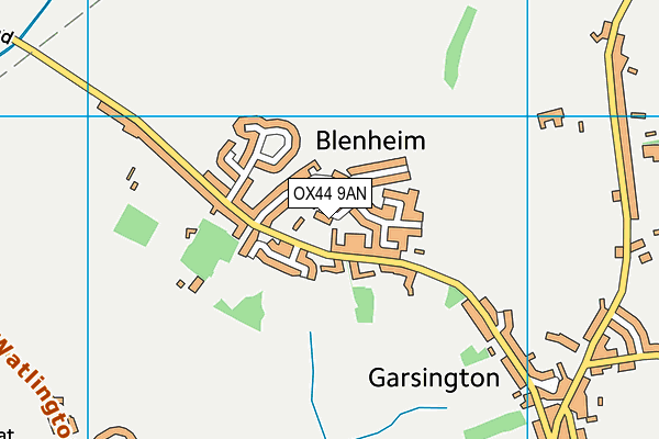 OX44 9AN map - OS VectorMap District (Ordnance Survey)