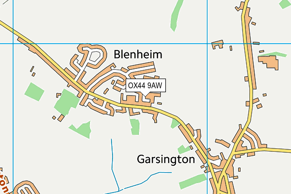 OX44 9AW map - OS VectorMap District (Ordnance Survey)