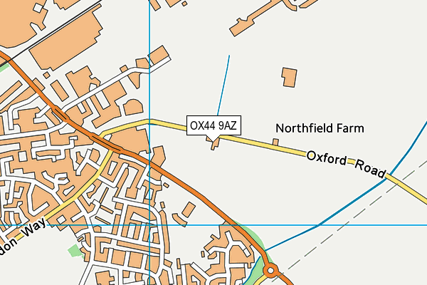 OX44 9AZ map - OS VectorMap District (Ordnance Survey)