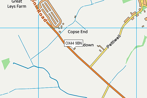 OX44 9BN map - OS VectorMap District (Ordnance Survey)