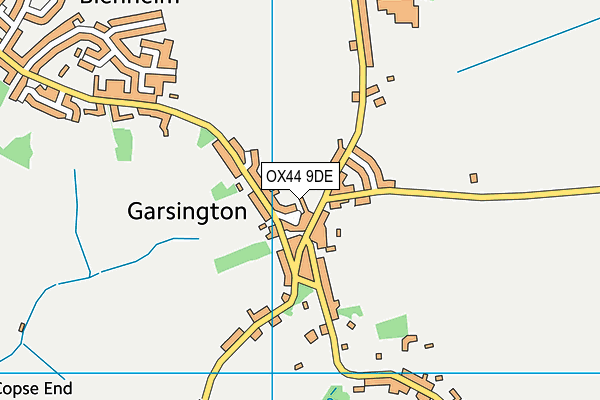 OX44 9DE map - OS VectorMap District (Ordnance Survey)