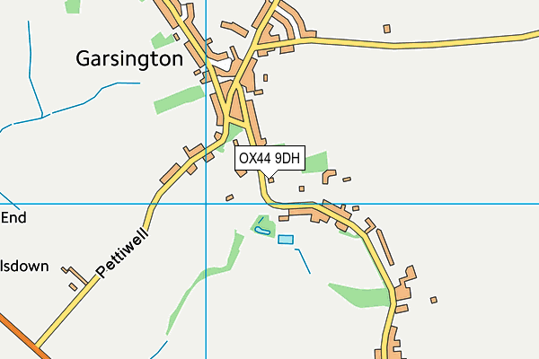 OX44 9DH map - OS VectorMap District (Ordnance Survey)