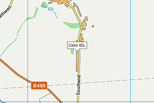 OX44 9DL map - OS VectorMap District (Ordnance Survey)