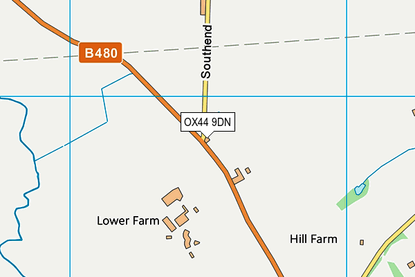 OX44 9DN map - OS VectorMap District (Ordnance Survey)