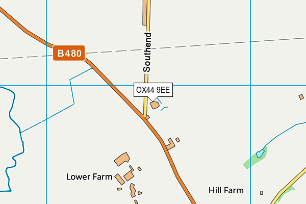 OX44 9EE map - OS VectorMap District (Ordnance Survey)