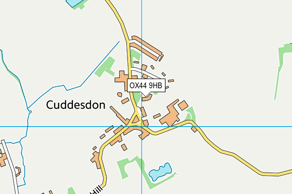 OX44 9HB map - OS VectorMap District (Ordnance Survey)