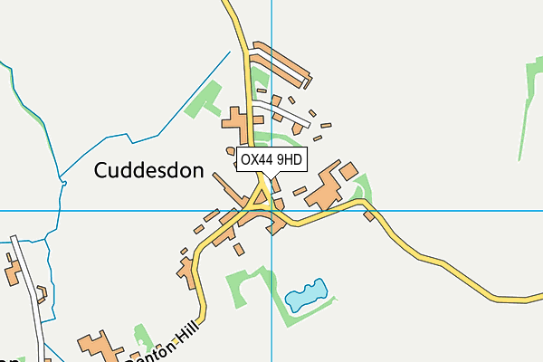 OX44 9HD map - OS VectorMap District (Ordnance Survey)