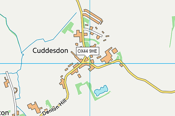 OX44 9HE map - OS VectorMap District (Ordnance Survey)