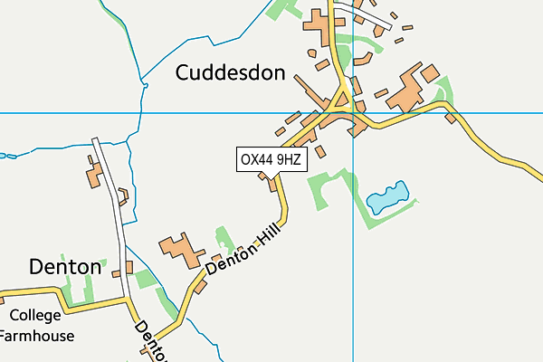 OX44 9HZ map - OS VectorMap District (Ordnance Survey)