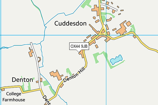 OX44 9JB map - OS VectorMap District (Ordnance Survey)