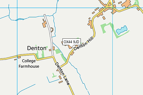 OX44 9JD map - OS VectorMap District (Ordnance Survey)