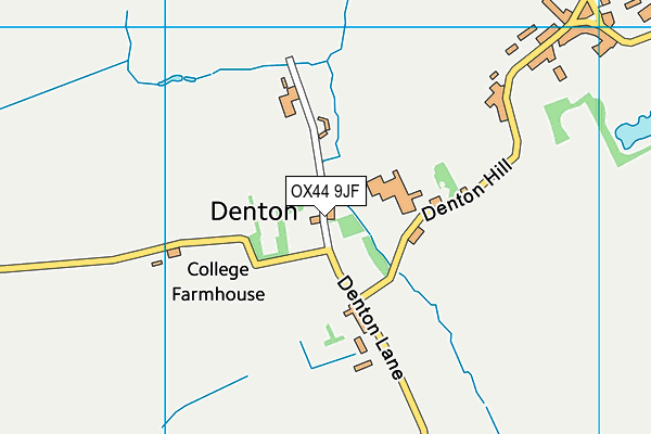 OX44 9JF map - OS VectorMap District (Ordnance Survey)