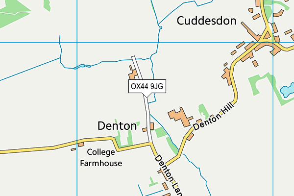 OX44 9JG map - OS VectorMap District (Ordnance Survey)