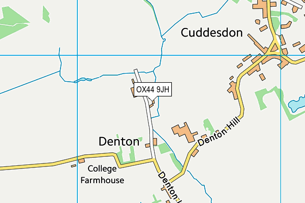 OX44 9JH map - OS VectorMap District (Ordnance Survey)