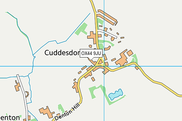 OX44 9JU map - OS VectorMap District (Ordnance Survey)