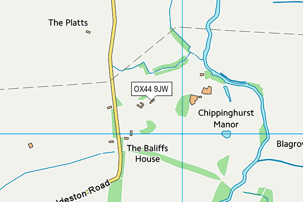 OX44 9JW map - OS VectorMap District (Ordnance Survey)