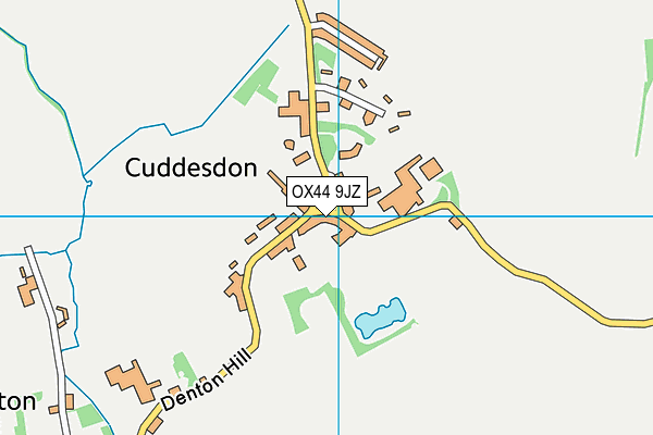 OX44 9JZ map - OS VectorMap District (Ordnance Survey)