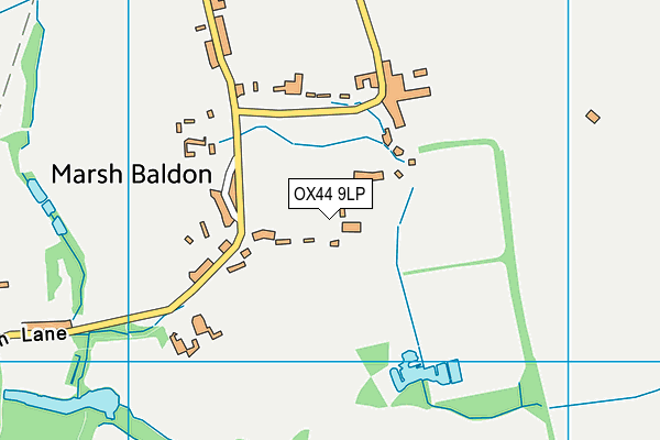 The Village Green map (OX44 9LP) - OS VectorMap District (Ordnance Survey)