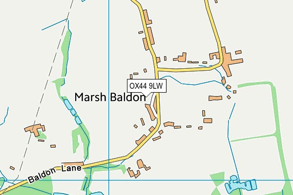 OX44 9LW map - OS VectorMap District (Ordnance Survey)