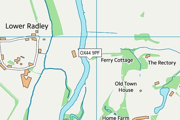 OX44 9PF map - OS VectorMap District (Ordnance Survey)